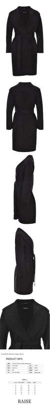 MAXMARA 23FW メッシ ウール コート ブラック 2390160339 013 60605818 [P]