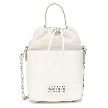 MAISON MARGIELA 5ACミニバケットバッグ ホワイト H0157 55909880