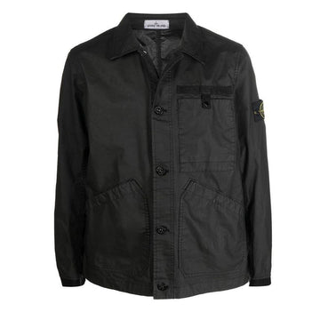 STONE ISLAND AGGRESIVE GOMMATO Hemdjacke Schwarz V0029 7615A0230 52912343