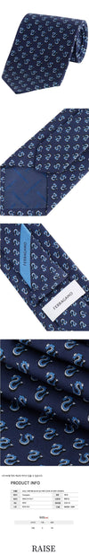 Salvatore Ferragamo Graphic Pattern All Over Silk Tie 35-0957 0769679 68626653 [P]