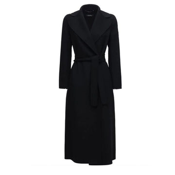 MAXMARA Wollmantel lang schwarz 2390161033 013 60378872