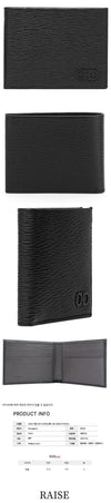 Salvatore Ferragamo Double Gancini Wallet Black 66-A064 0733314 68284079 [P]