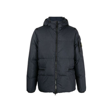 STONE ISLAND Wappen Crinkle-Lapser Kapuzen-Paddingjacke V0020 52883693