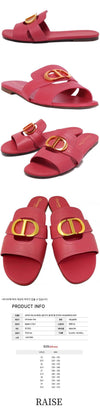 Dior Women's 30 Montaigne Gold Logo Slippers Mule KCQ266VEA 64P 60378827 [P]