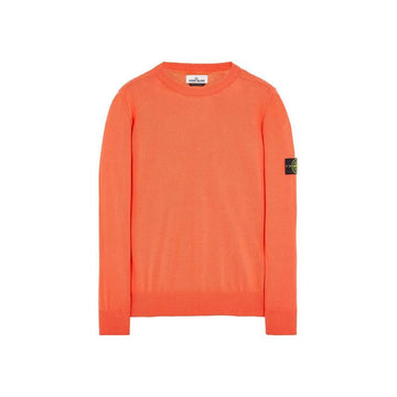 Stone Island Stone Wappen Round Knit Orange 7615540B2 V0032 52683337