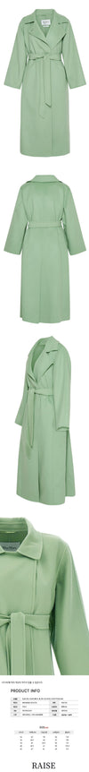 MAXMARA ベルテッドウールコート ピスタチオ 2310111538 004 59940757 [P]
