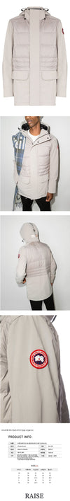 CANADA GOOSE Breton Mantel Steppjacke Beige Grau 2215M 432 57688042 [P]