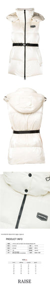 DUVETICA ALLORO Logo Padded Vest Cream VDDV95236K0001 64491481 [P]
