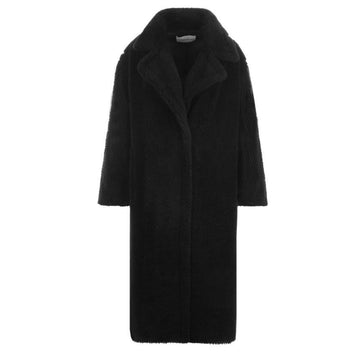 Stand Studio Maria Fur Teddy Long Coat Black 61122 9040 89900 57551827