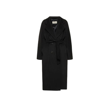 MAXMARA Cashmere-Gürtel-Mantel Schwarz 2310180139 003 59940719