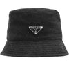 Prada Triangle Logo Denim Bucket Hat Black 2HC137 12K8 F0557 52545717 [P]