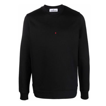 Stone Island Stone Bag Logo Rubber Sweatshirt Black 7615661X2 V0029 51823286