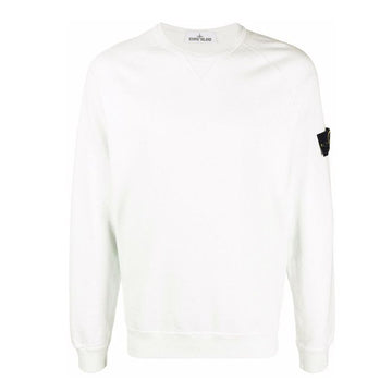 STONE ISLAND Wappen Sweatshirt Weiß 761566360 V0001 51823284