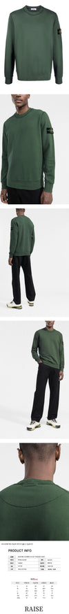 Stone Island Stone Wappen Fleece Sweatshirt Dark Green V0057 771563020 51823262 [P]