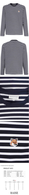 Maison Kitsune Fox Head Stripe T-Shirt 59103030 [P]