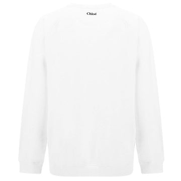 CHLOE バックディテールロゴ刺繍裏起毛マンツーマン CHC23SJH10190 101 51453053