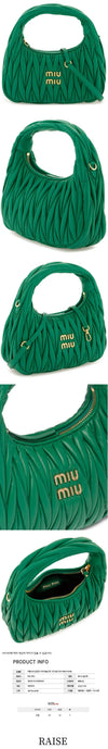 Miu Miu Quilted Gold Logo Tote/Shoulder Bag 5BC125 N88 F0458 51452480 [P]