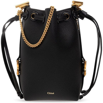 CHLOE ロゴマイクロバケットバッグ ブラック 001 58764815