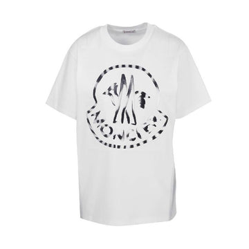 Moncler Big Logo Printing T-Shirt White 8C000 18 899WS 033 55134285