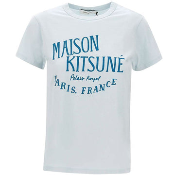 Maison Kitsune Logo Printing T-Shirt Gray Blue LW00107KJ0008 P445 56954481