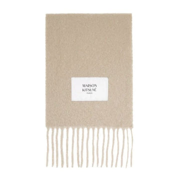 MAISON KITSUNE Logo Alpaka Fransen Schal LW06206WA0022 P255 63497228