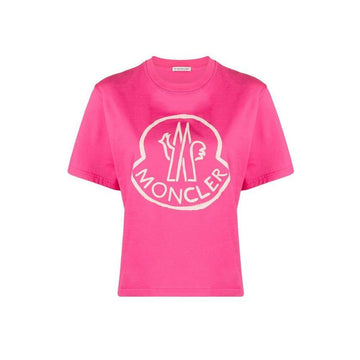 MONCLER Logo-Print Kurzarm-T-Shirt Pink 8C000 09 829FB 546 55134276