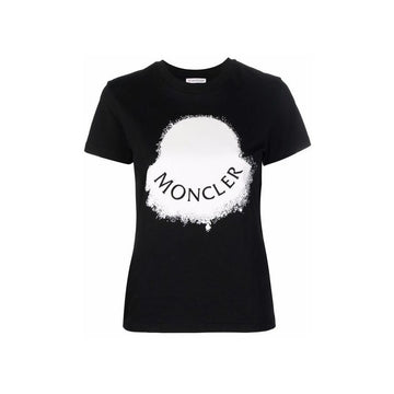 MONCLER Logo Druck T-Shirt Schwarz 8C000 14 829HP 999 55134273