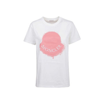MONCLER ロゴプリントTシャツ ホワイト 8C000 14 829HP 001 55134272