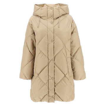 MAXMARA パディングジャケット フード ベージュ 2354960833 018 63020319