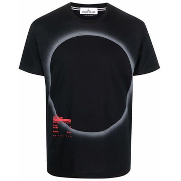STONE ISLAND Eclipse Druck T-Shirt Schwarz V0029 76152NS95 51339797