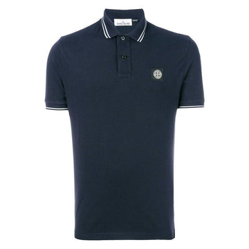 Stone Island Logo Collar Lining T-Shirt Navy 101522S18 V0020 51339792