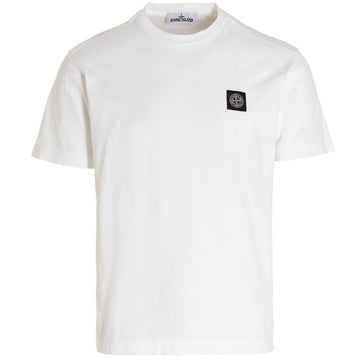 STONE ISLAND Logo T-Shirt Weiß V0001 771524113 51339786