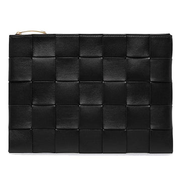 Bottega Veneta Intrecciato Woven Clutch Bag Black 652931 VCQC1 8425 58523741