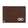 Salvatore Ferragamo Silver Double Gancini Card Case 66-A061 0753610 48799050 [P]