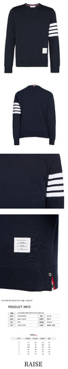 THOM BROWNE Klassischer Sweatshirt mit diagonalen Ärmeln MJT021H 00535 461 48463496 [P]