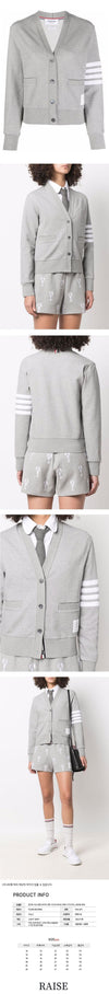 Thom Browne Diagonal Striped V-Neck Cotton Cardigan 48463326 [P]