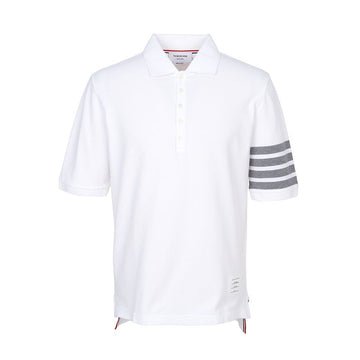 Thom Browne Men's Polo Short Sleeve T-Shirt MJP136G 07976 100 141469784