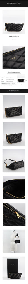 Saint Laurent Gabi Zip Shoulder Bag 755979 1EL07 1000 65859766 [P]
