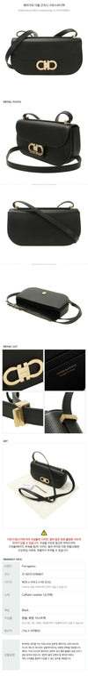 Salvatore Ferragamo Double Gancini Crossbody Bag 21 A073 0784611 141507848 [P]