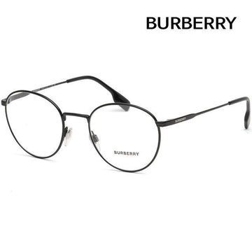 Burberry BE1373 1001 Luxury Black Metal Round Eyeglasses 93832385
