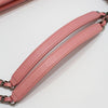 CHANEL Rosa Lammleder Chevron Silberkette Schultertasche 141523686 [P]