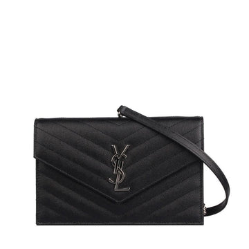 SAINT LAURENT Enveloppe Chain Schultertasche 695108 BOW02 1000 141525001