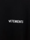 vetements Black Lettering Center Logo Round Knit 63844399 [P]