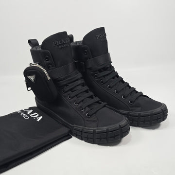 Prada Wheel High-Top Pocket Sneakers 265 141532902