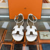 Hermes Santorini Strap Sandals White H182139 141533695 [P]
