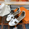 Hermes Santorini Strap Sandals White H182139 141533695 [P]