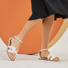 Hermes Santorini Strap Sandals White H182139 141533695 [P]