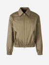 AMI Baumwoll-Satin Jacke mit Reißverschluss HJK040 CO0103 375 141541501 [P]