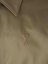 AMI Baumwoll-Satin Jacke mit Reißverschluss HJK040 CO0103 375 141541501 [P]