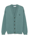 MAISON KITSUNE Komfortabeler Cardigan mit Bold Fox Head Patch OM00502KT1099 0080 141545003 [P]